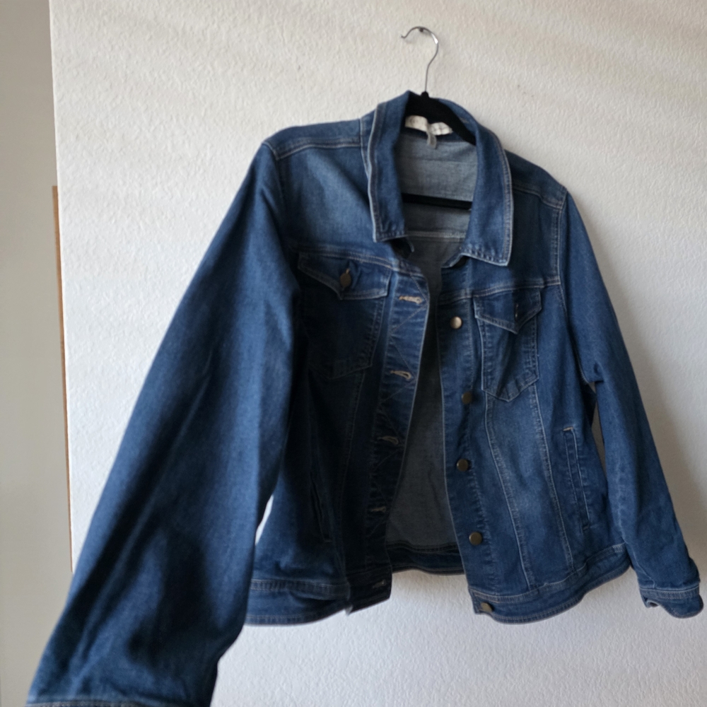 Cato Multicolor Embroidered Denim Jacket - Picture 2 of 8